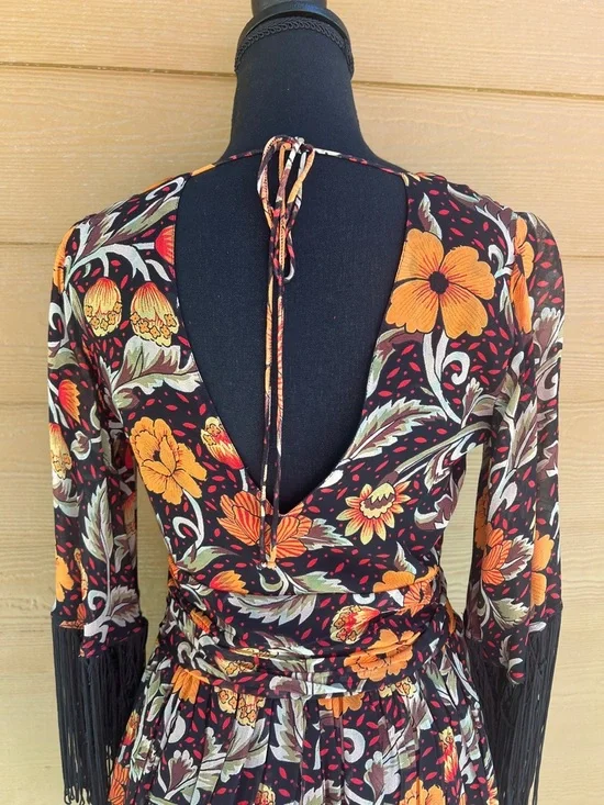 VERB Floral Fringe Mini Dress - Picture 10 of 11